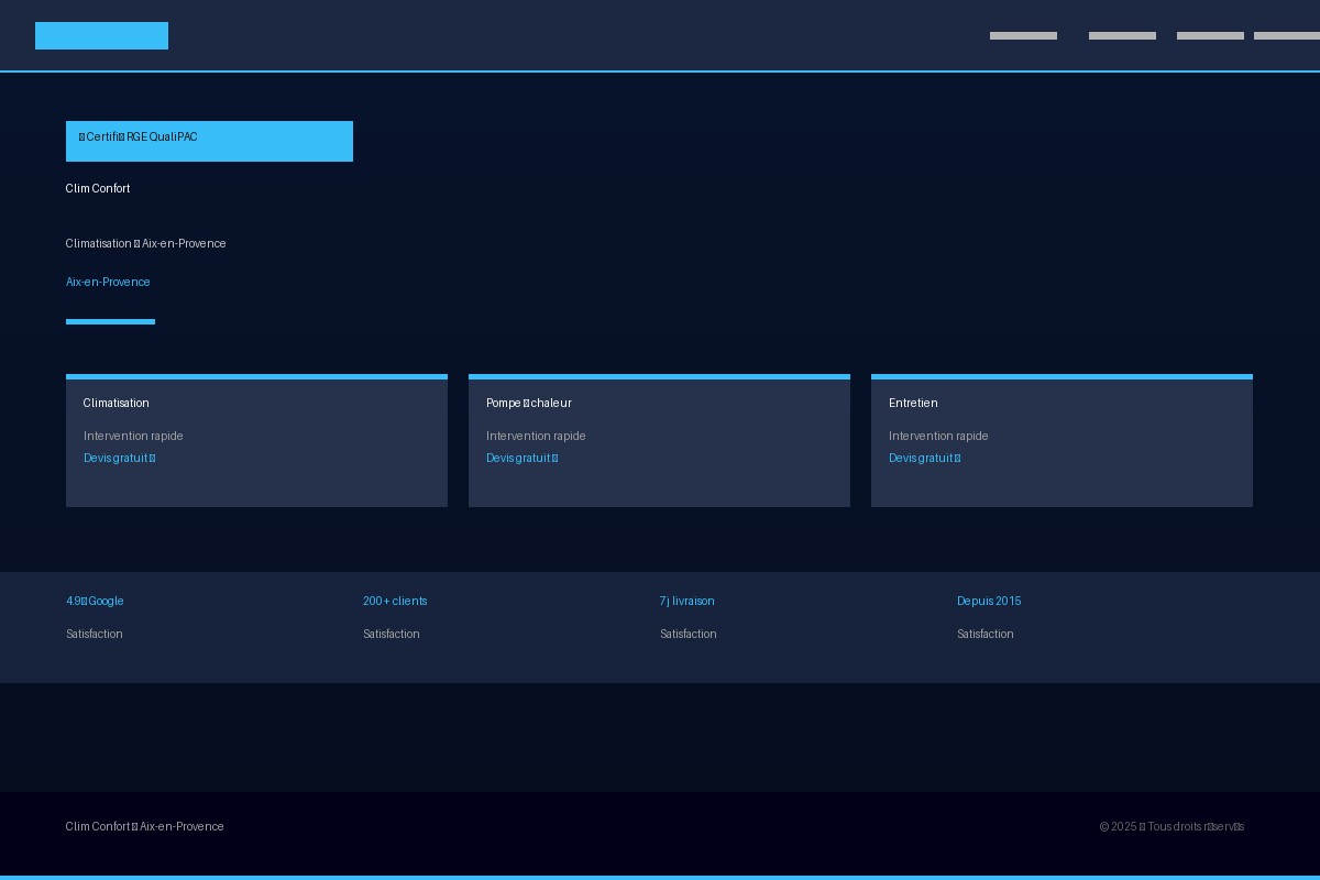 Site Climatisation PACA