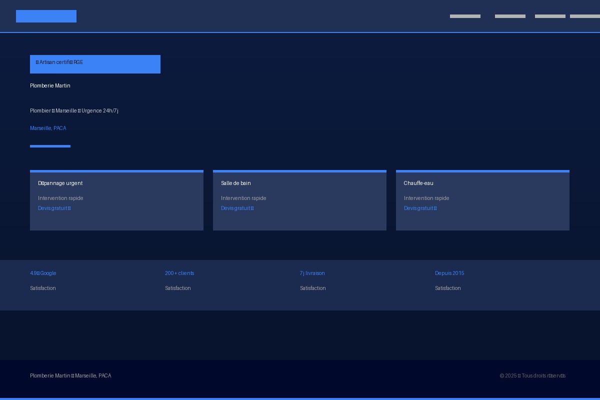 Site Plomberie Toulon